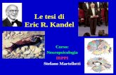 Le tesi di Eric R. Kandel - a cura del dr.Stefano Martellotti ... · nell’alveo della biologia e della ricerca scientifica. 3 CRISI DELLA PSICOANALISI: LE MOTIVAZIONI ... un sistema