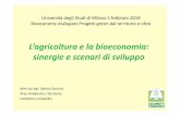 L’agricoltura e la bioeconomia: sinergie e scenari di sviluppousers.unimi.it/ricicla/Lezioni/bioeconomy_febbraio-18/4_Sonvico.pdf · gestione attiva dei boschi risorse idriche ...