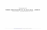 Manuale di MICROSOFT EXCEL 2003 - limega.com · costituito da una griglia di rettangoli (celle) per un totale di 256 colonne (nominate con le lettere dell'alfabeto) e da 65.535 righe