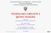 TEORIA DEI CIRCUITI 1 (primo modulo)infocom.uniroma1.it/~cdainformazione/uploads/FM2/Capitolo A 2009... · F.M.F.M. - Teoria dei Circuiti Università di Roma “La Sapienza” - Sede