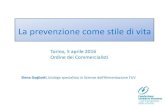 Torino, 5 aprile 2016 Ordine dei Commercialisti · Alimentazione e buon riposo . Principale strumento di prevenzione primaria L’alimentazione. NUTRIZIONE: FATTORE DI RISCHIO FATTORE
