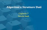 Algoritmi e Strutture Dati - di.univaq.itproietti/slideASD2015/16-Tavole hash.pdf · Capitolo 7 Tavole hash Algoritmi e Strutture Dati . Algoritmi e strutture dati Camil Demetrescu,