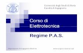 Corso di Corso diCorso di Elettrotecnica Teoria dei Circuiti · Università degli Studi di Pavia Facoltà di Ingegneria Corso diCorso diCorso di Teoria dei Circuiti Corso di ElettrotecnicaTeoria