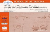 SCHOOL OF OSTEOTOMYSCHOOL OF OSTEOTOMY · 11.10 Il ginocchio valgo: allineamento costituzionale o deformità? Indicazioni per una correzione chirurgica The valgus knee: costitutional