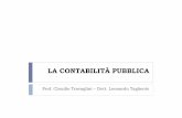 LA CONTABILITÀ PUBBLICA - unirsm.sm · Contabilità di Stato CCFP: Commissione di Controllo della Finanza Pubblica BCSM: Banca Centrale della Repubblica di San Marino. Cenni storici