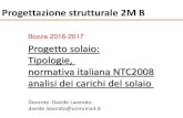 Bozza 2016-2017 Progetto solaio: Tipologie, normativa italiana …design.rootiers.it/labstrutture/sites/default/files/2016-10-19-21... · Definire la tessitura del solaio (orditura