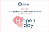REPORT H-Open Day Salute mentale - bollinirosa.it · depressione, info point, conferenze e distribuzione di materiale informativo). Obiettivo dell’iniziativa - ormai alla sua 5a