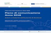 Piano di comunicazione Anno 2018 - ponmetro.it · dell’Agenda 2030”; • la partecipazione alla XXXIII Assemblea Annuale ANCI (Vicenza, 11-13 ottobre 2017) nel corso della quale,