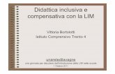 Didattica inclusiva e compensativa con la LIM · Caratteristiche della LIM che favoriscono l’inclusione: • A LIVELLO COMUNICATIVO • A LIVELLO APPRENDITIVO