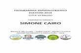 CANDIDATO SINDACO SIMONE CAIROsimonecairo.it/wp-content/uploads/2018/05/Programma... · 2018-05-15 · ... (Mutui per oltre 26 milioni di Euro). La mia proposta, ... Occorre principalmente