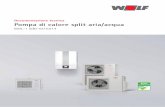 Documentazione tecnica Pompa di calore split aria/acqua · • Riscaldatore elettrico supplementare regolato in base al fabbisogno (accessorio BWL-1SB) ... • Marchio di qualità