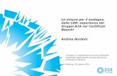 Le misure per il sostegno della CAR: esperienza del Gruppo ... Bordoni-66787.pdf · Gruppo A2A nei Certificati Bianchi ... LT e IRE per ottenere il riconoscimento di ... entrambi