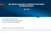 BILANCIO SECONDO I PRINCIPI CONTABILI INTERNAZIONALI · RENZO PARISOTTO Università degli Studi di Bergamo Anno accademico 2013/2014 Bergamo, 10 e 12 Marzo 2014 (2° parte) 2 INDICE