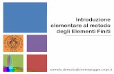 Introduzione elementare al metodo degli Elementi Finiti · Introduzione elementare al metodo degli Elementi Finiti carmelo.demaria@centropiaggio.unipi.it1 +