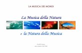 La Musica della Natura la Natura della Musica - ritmincanto.itritmincanto.it/wp-content/uploads/2010/01/LA-MUSICA-DEI-MONDI.pdf · Voglio portare in rilievo la possibilità della