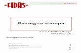 Rassegna stampa - Fidas ADSP - | Notizie ed Eventi · dell’UO Ematologia del Gaslini, entro di riferimento nazionale per le malattie da insuffi ienza midollare. Lo studio per l’utilizzo