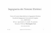 Ingegneria dei Sistemi Elettrici - Università di Cagliarimusai/IngSistemiElettrici/Ingegneria dei Sistemi... · Esempi Linee aerea Le costanti µ e εdell’aria si ... Per definire