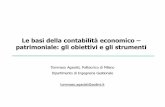 Le basi della contabilità economico patrimoniale: gli obiettivi e gli ...catalano/materiale didattico/CEP_02042012.pdf · Il metodo della Partita Doppia . Alcune note tecniche di
