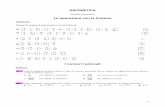 ARITMETICA · Calcola il valore delle seguenti espressioni con i numeri decimali La radice quadrata ... Calcola il valore del termine incognito nelle seguenti proporzioni. 4 2 5 2