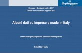 Symbola - Seminario estivo 2017 ITALIA - Presentazione ... · Alcuni dati su imprese e made in Italy Cesare Fumagalli, Segretario Generale Confartigianato Treia (MC), 7 luglio 1 Symbola
