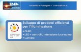 OLED LED + controlli, interazione luce-uomo Lumière · Simonetta Fumagalli - DTE-SEN-SCC Sviluppo di prodotti efficienti per l’illuminazione •OLED •LED + controlli, interazione