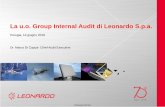 La u.o. Group Internal Audit di Leonardo S.p.a. · Company Internal La u.o. Group Internal Audit di Leonardo S.p.a. Perugia, 14 giugno 2018 Dr. Marco Di Capua- Chief Audit Executive