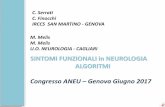 SINTOMI FUNZIONALI in NEUROLOGIA ALGORITMI …aneu.it/wp-content/uploads/2017/06/Serrati_Carlo3_II_ANEU_IV... · Tra l’altro con prognosi non buona. Costituiscono la seconda causa