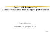 Centrali Termiche Classificazione dei luoghi pericolosi · 1d 2i 4 Vicenza, 25 giugno 2005 Centrali Termiche Classificazione dei luoghi pericolosi Gianni Bettini