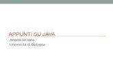 APPUNTI SU JAVA - diiorio.nws.cs.unibo.itdiiorio.nws.cs.unibo.it/asd1718/pdf/01-java-intro.pdf · • Guardiamo alcune strutture dati implementate in Java ma ma soprattutto usiamo