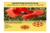 IMPRESSIONI - prato-onlus.org · IMPRESSIONI dell’Anno 2017 per il 2018 Dagli scritti del gruppo informatico Prato Onlus: Silvia Andrea Emanuele Gina. 1 Da “Pulsar” (canzone)
