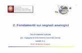 TELECOMUNICAZIONI canale A -L Prof. Roberto Cusaniinfocom.uniroma1.it/~rinauro/tlc/LUCIDI/tlc2_FondSegnAnalog_65sl.pdf · 1 2. Fondamenti sui segnali analogici INFO-COM Dpt. Dipartimento