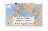 Progetto di cooperazione fra Italia e Tunisia nel settore ...download.terna.it/terna/0000/0019/44.pdf · Mandato a Terna e STEG per lo sviluppo e la realizzazione del Progetto di