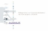 Bilancio e Consolidato di Gruppo 2004 - Azimutjsp.azimut.it/.../pdf_bilancirelazioni/15_bilancio_2004.pdf · 2013-02-27 · III AZIMUT | Bilancio 2004 | Introduzione | Lettera agli