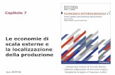 Le economie di scala esterne e la localizzazione della produzione Internazionale... · 7-1 Capitolo 7 Le economie di scala esterne e la localizzazione della produzione adattamento