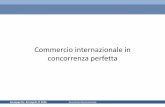 Commercio internazionale in concorrenza perfetta - Sapienza · Giuseppe De Arcangelis © 2016 Economia Internazionale 7 La Curva di Trasformazione •Delimita l’insieme delle possibilità