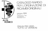 print job - IW1AxR home page · Il manuale a cui questo file è ... Catalogo Ricambi Alfa Romeo del 1974 Valido per Giulia TI, Giulia Super, GT Junior, Spider Junior nelle versioni