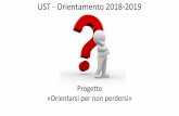 UST - Orientamento 2018-2019 - · PDF fileServizi per la sanità e l’assistenza sociale 10. ... Carli - Brescia (paritario) ... Progettazione e Costruzione 7 ore Topografia 4 ore