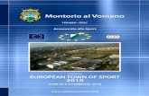 Montorio al Vomano - Aces Europe HomePage - … AL VOMANO (TE) Italy 2 European Town of Sport 2010 INDICE COMUNE DI MONTORIO AL VOMANO pag. 3 CENNI STORICI SU MONTORIO AL VOMANO pag.