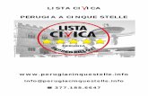 LISTA CI ICA PERUGIA A CINQUE STELLE - files.meetup.comfiles.meetup.com/207869/LISTACIVICAprogrammaV20.pdf · PERUGIA A CINQUE STELLE ... Punti chiave: Farmaci, diritti, prevenzione