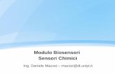 Modulo Biosensori - Sensori Chimici - Daniele Mazzei · – Misura della pressione parziale di ossigeno (PO 2) e anidride carbonica (PCO 2) • Variabili fondamentali ad uso diagnostico