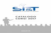 CATALOGO CORSI 2017 - si-t.eu · Corso di formazione “Come creare uno scambio di informazioni virtuoso”, in base al D.Lgs. n° 81 del 09/04/2008, art. 32 comma 2 e s.m.i. AMBIENTE