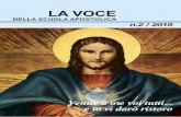 LA VOCE - scuolaapostolica.comscuolaapostolica.com/wp-content/uploads/2018/04/2018-02-La-Voce.pdf · Gesù dà la sua vita per me». ... nistero offrendo un reale servizio a tutti