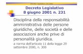 Disciplina della responsabilità amministrativa delle ... · In caso di costituzione di nuova impresa, il DL è tenuto ad effettuare immediatamente la valutazione dei rischi elaborando