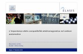 L’importanza della compatibilità elettromagnetica nel ...ing.univaq.it/emc-chap-it/download/DeRiso.pdf · L’importanza della compatibilità elettromagnetica nel settore automotive.