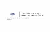 Università degli Studi di Bergamo - unibg.it · dematerializzazione offerte dall’appliatio gestionale. ... Come previsto dalla normativa vigente, il bilancio di esercizio è accompagnato