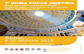 7° ROMA FOCUS MEETING Best practice ambulatoriale ... · • Oncologia ginecologica ... 14.45 Probiotici in Ginecologia e Ostetricia: pro vs contro F. De Seta vs L. Buggio 15.15