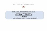 PIANO ECONOMICO FINANZIARIO 2018 - 2021 TARI · Il Piano Finanziario è lo strumento di previsione dei servizi gestione integrata dei rifiuti urbani dell’anno di riferimento nonché