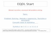 EQDL Start - piva.mobipiva.mobi/wp-content/uploads/2015/10/5-Tecniche-di-Problem-solving... · e l’analisi dei problemi (es. raccolta dati, tabelle, diagrammi e grafici, diagramma