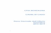 CPIA MONTAGNA CASTEL DI CASIO Piano Triennale dell’Offerta · Il CPIA Montagna di Castel di Casio ha sede in Via ... CTP Fantini Via Bologna 240 ... riconoscimento dei crediti e