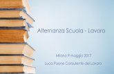 Alternanza Scuola - Lavoro - anclmilano.itanclmilano.it/wp-content/uploads/archive/Convegni/2017-05-09/PAONE... · Legge n° 53 del 28/03/2003 ... –art 4 •Alternanza scuola lavoro